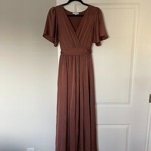 BALTIC BORN // Sicily Satin Maxi Dress